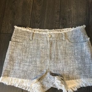 ALEXANDER WANG * FRAYED CUTOFF JEANS